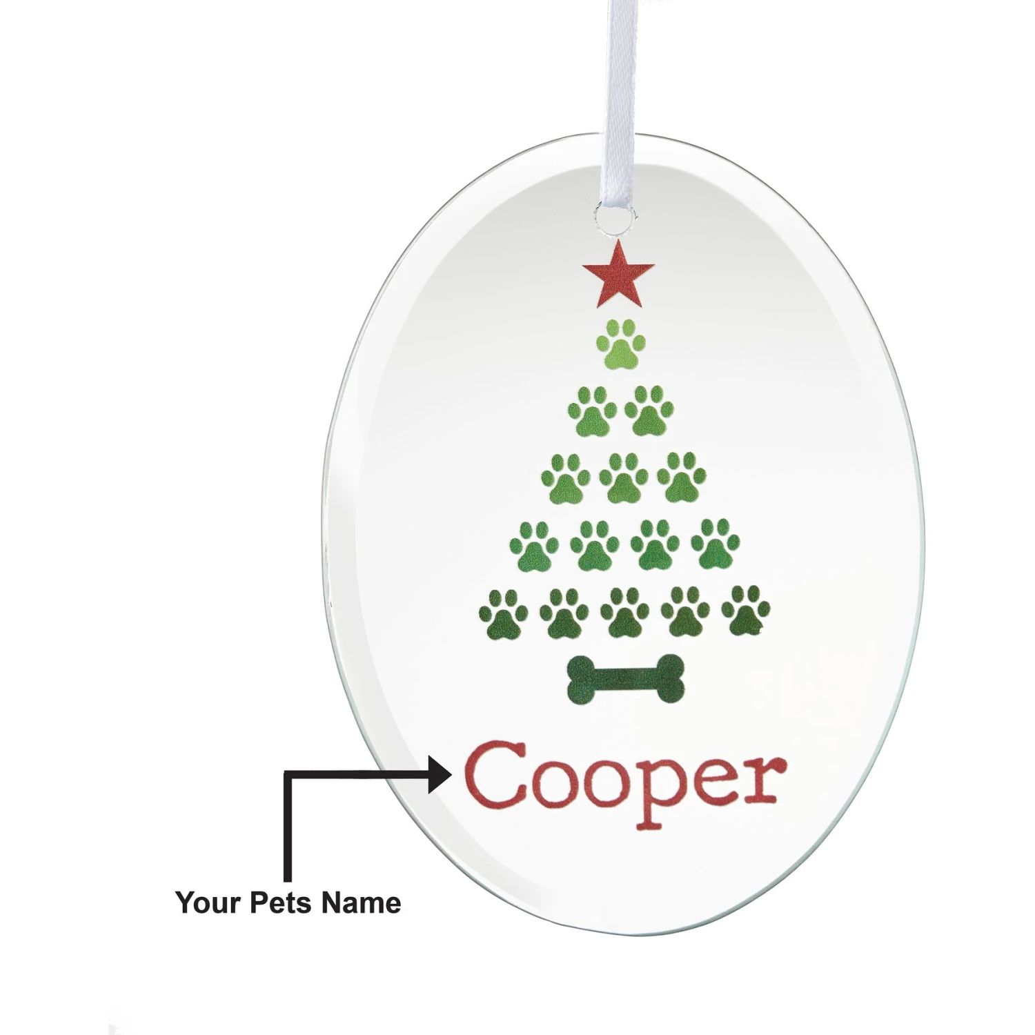 Frisco Christmas Tree Glass Personalized Ornament 7 Frisco Christmas Tree Glass Personalized Ornament - Image 5