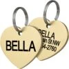 Frisco Brass Personalized Dog & Cat ID Tag, Heart -Pet Supplies Discount Store 296197 MAIN. AC SS1800 V1640182889