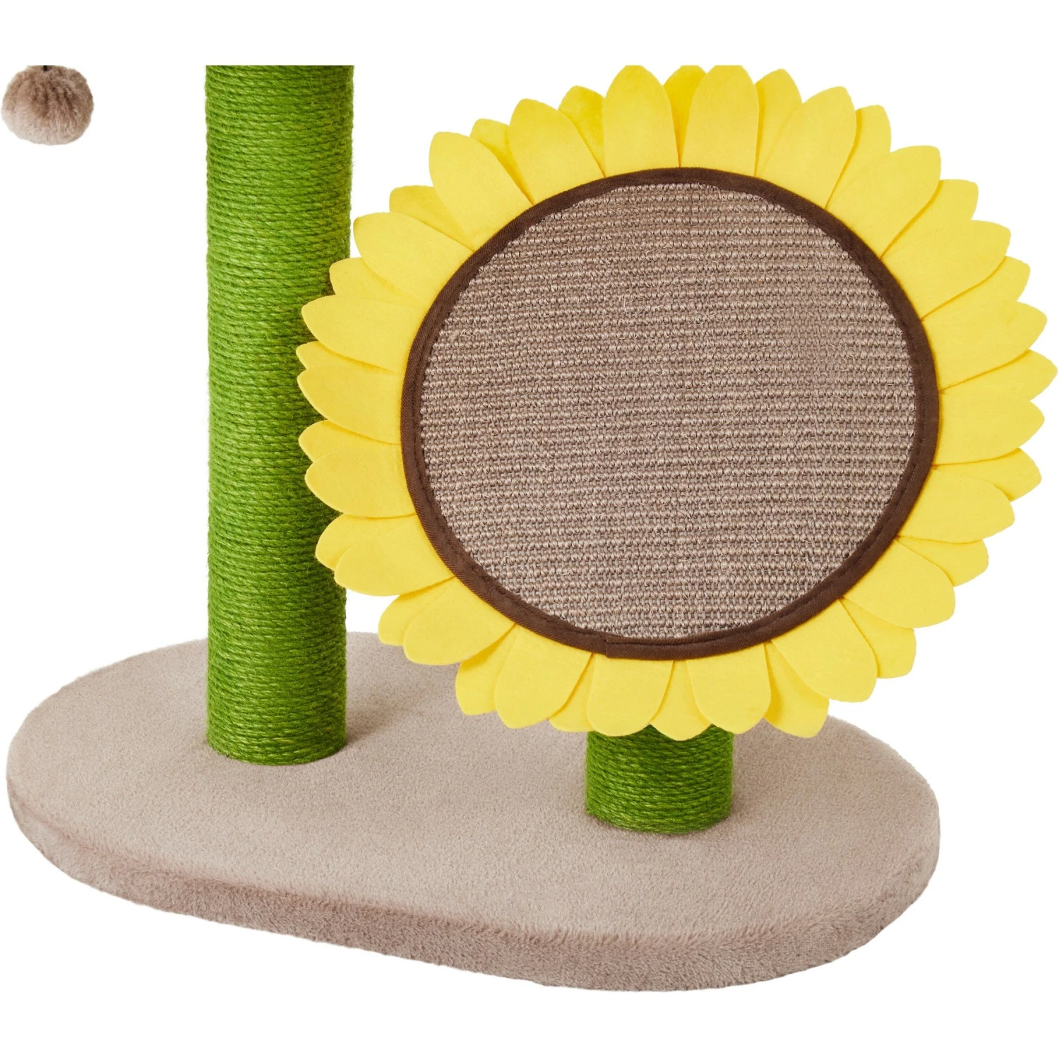 Frisco Sunflower Cat Scratching Post, Two Post With Lounger 5 Frisco Sunflower Cat Scratching Post, Two Post With Lounger - Image 3