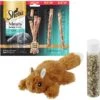 Sheba Meaty Tender Sticks Tuna Flavor Soft Adult Cat Treats & Frisco Squirrel Plush Cat Toy With Refillable Catnip -Pet Supplies Discount Store 298510 MAIN. AC SS1800 V1623195163