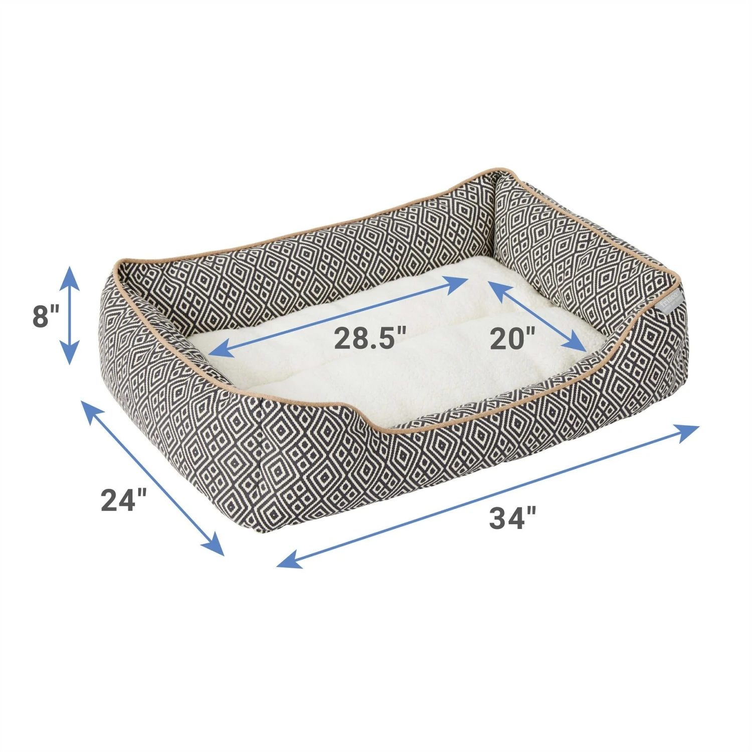 Frisco Boho Cuddler Dog & Cat Bed 4 Frisco Boho Cuddler Dog & Cat Bed - Image 2