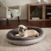Frisco Herringbone Hi-Low Cuddler Dog & Cat Bed -Pet Supplies Discount Store 299441 MAIN. AC SS1800 V1638290760