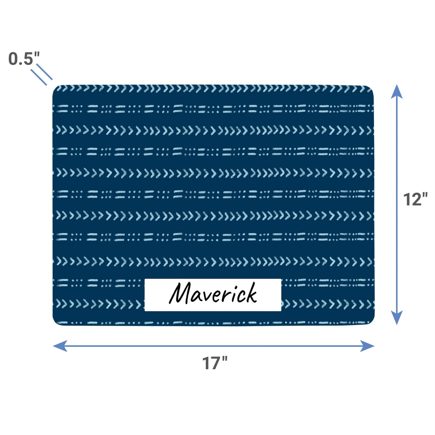 Frisco Mudcloth Personalized Dog & Cat Placemat 6 Frisco Mudcloth Personalized Dog & Cat Placemat - Image 4