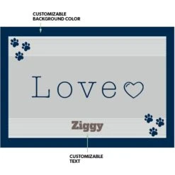 Frisco Love Cutout Personalized Dog & Cat Placemat -Pet Supplies Discount Store 299558 PT1. AC SS1800 V1636047788