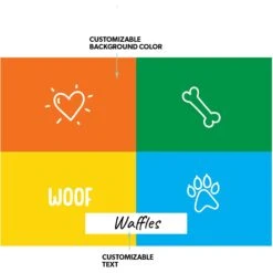 Frisco Woof Personalized Dog & Cat Placemat -Pet Supplies Discount Store 299560 PT1. AC SS1800 V1636047781