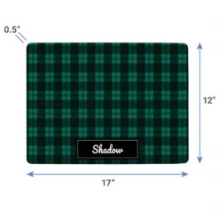 Frisco Plaid Personalized Dog & Cat Placemat -Pet Supplies Discount Store 299564 PT3. AC SS1800 V1636120294