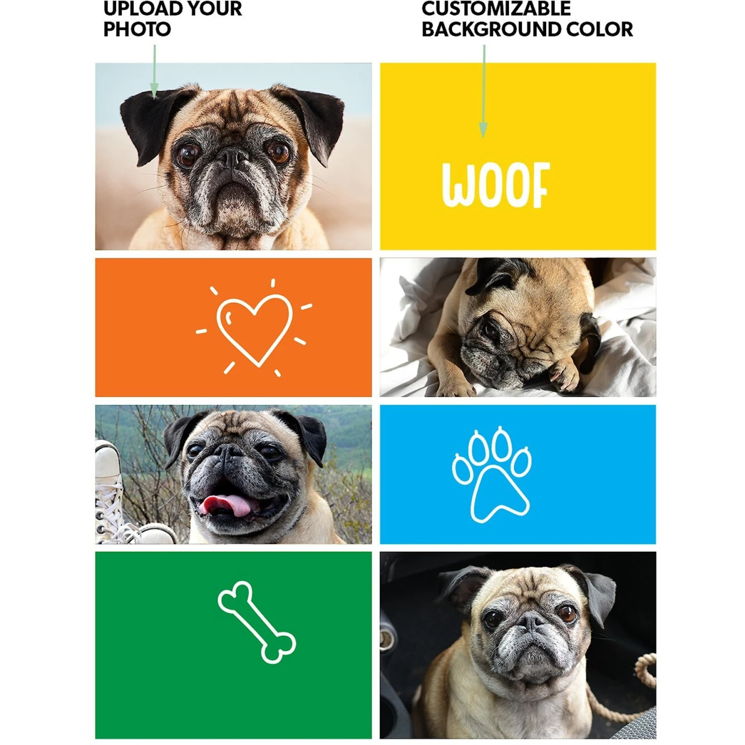 Frisco Personalized Woof Canvas Poster With Wood Hanger, 16" X 20" 4 Frisco Personalized Woof Canvas Poster With Wood Hanger, 16" X 20" - Image 2