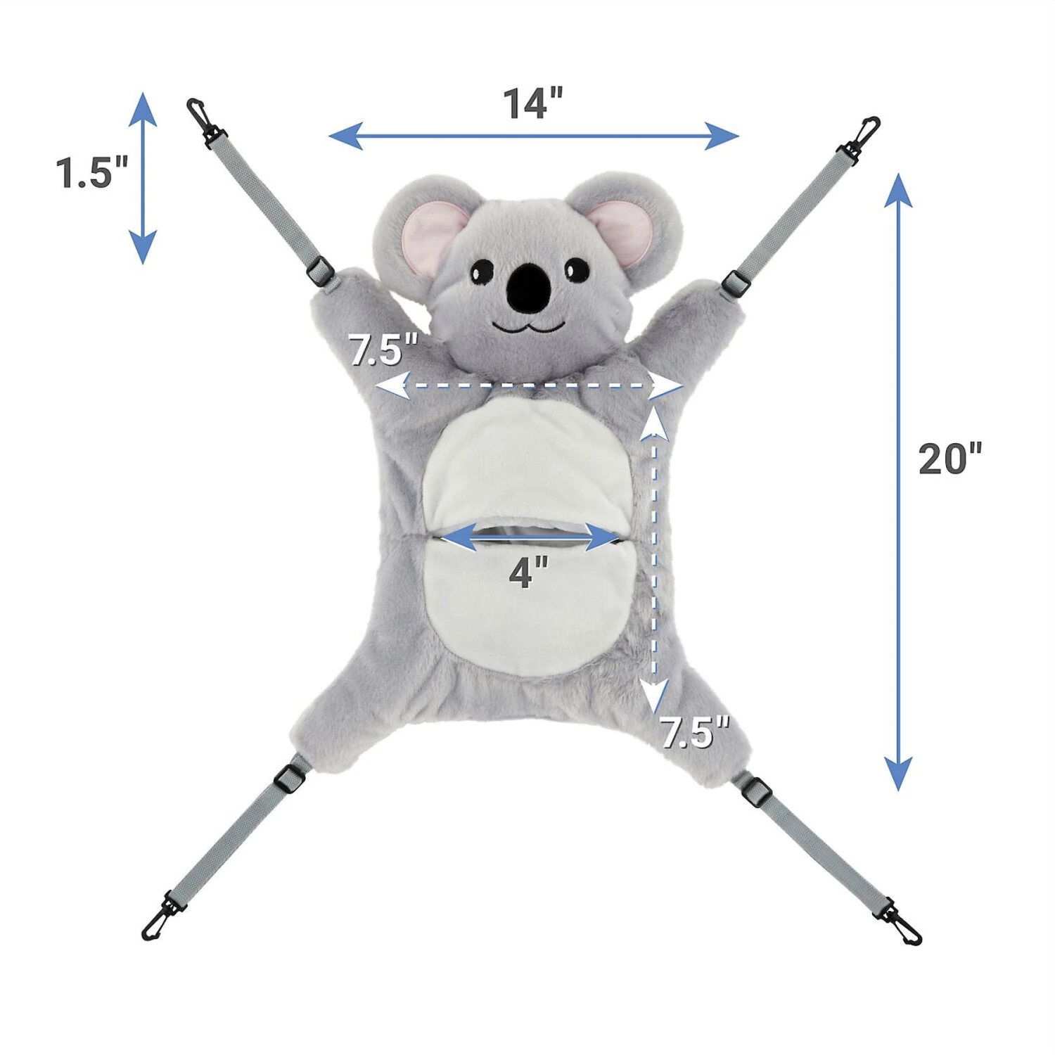 Frisco Geometric Small Pet Plush Hanging Tunnel & Frisco Hanging Koala Small Pet Bed 9 Frisco Geometric Small Pet Plush Hanging Tunnel & Frisco Hanging Koala Small Pet Bed - Image 7