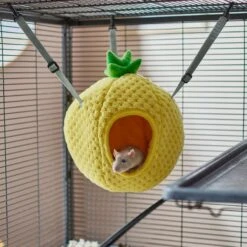 Frisco Geometric Small Pet Plush Hanging Tunnel & Frisco Pineapple Small Pet Hideaway -Pet Supplies Discount Store 301924 PT7. AC SS1800 V1644978820