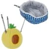 Frisco Herringbone Small Pet Plush Oval Cuddler & Frisco Pineapple Small Pet Hideaway -Pet Supplies Discount Store 301928 MAIN. AC SS1800 V1644967885