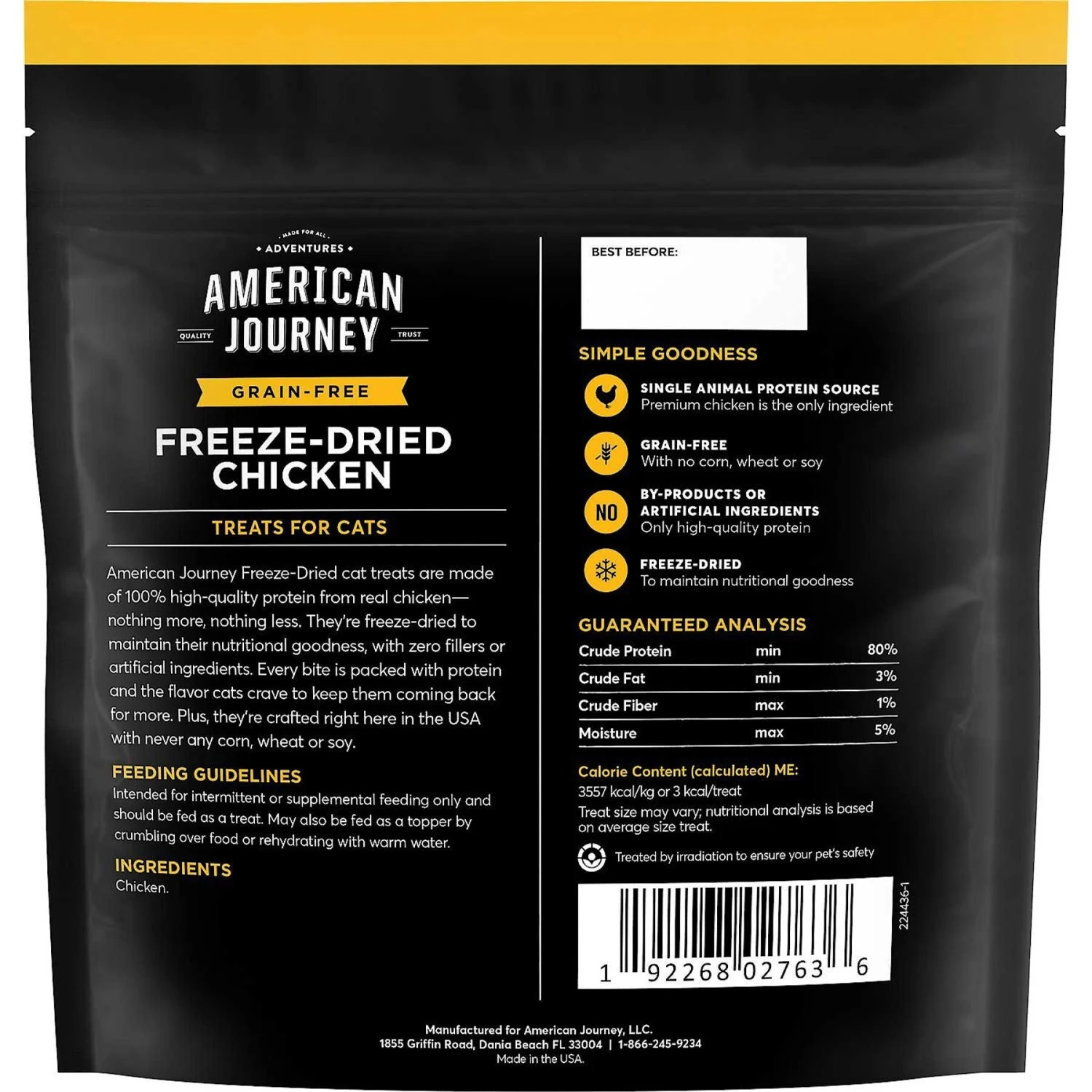 Frisco Top Loading Cat Kennel & American Journey 100% Chicken Freeze-Dried Grain-Free Cat Treats 9 Frisco Top Loading Cat Kennel & American Journey 100% Chicken Freeze-Dried Grain-Free Cat Treats - Image 7