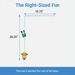 Frisco St. Patrick's Leprechaun Teaser Wand Cat Toy With Catnip -Pet Supplies Discount Store 303104 PT1. AC SS1800 V1643213523