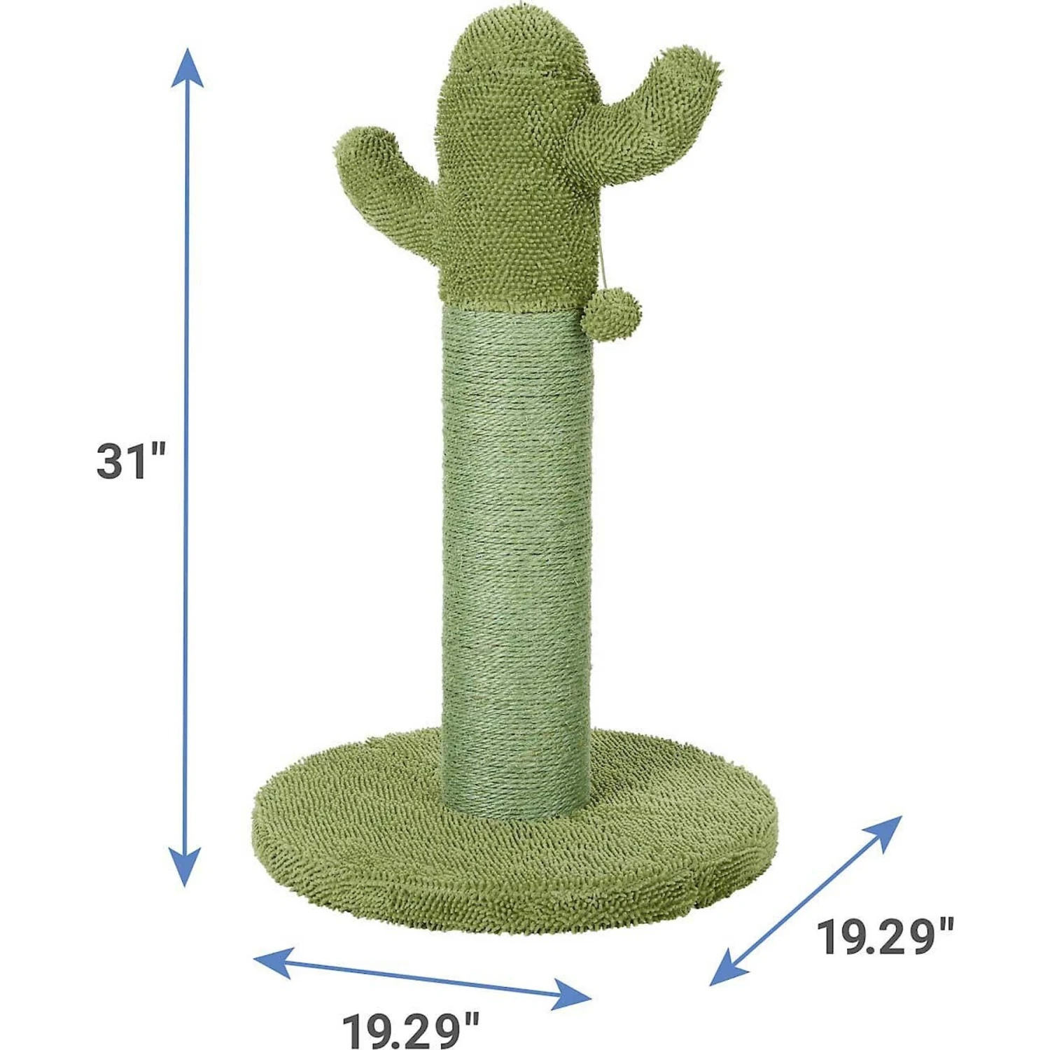Frisco Cactus Cat Scratching Post & Frisco Taco Plush Cat Toy With Catnip 5 Frisco Cactus Cat Scratching Post & Frisco Taco Plush Cat Toy With Catnip - Image 3