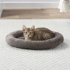 Frisco Self Warming Bolster Round Kitten Bed & Frisco Cactus Cat Scratching Post -Pet Supplies Discount Store 303576 PT3. AC SS1800 V1623056548