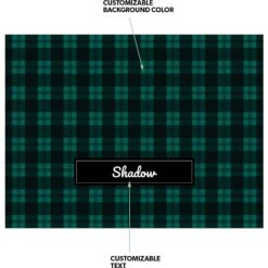 Frisco Personalized Plaid Sherpa Cat & Dog Blanket, 30" X 40" -Pet Supplies Discount Store 303832 PT3. AC SS1800 V1637609812