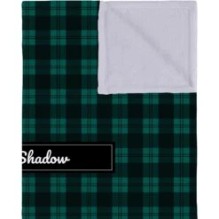 Frisco Personalized Plaid Soft Fleece Cat & Dog Blanket, 30" X 40" -Pet Supplies Discount Store 303999 PT2. AC SS1800 V1637609803