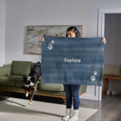 Frisco Personalized Heathered Soft Fleece Cat & Dog Blanket, 30" X 40" -Pet Supplies Discount Store 304005 PT5. AC SS1800 V1637610224