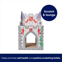 Frisco Castle Cardboard Cat House, 2-Story -Pet Supplies Discount Store 308822 PT2. AC SS1800 V1689354927