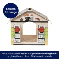 Frisco Sushi Shop Cardboard Cat House -Pet Supplies Discount Store 308827 PT2. AC SS1800 V1678125453
