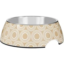Frisco Circle Design Stainless Steel Dog & Cat Bowl
