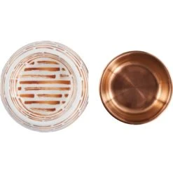 Frisco Copper Print Design Stainless Steel Dog & Cat Bowl -Pet Supplies Discount Store 311975 PT4. AC SS1800 V1643391116