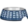 Frisco Leaf Design Stainless Steel Dog & Cat Bowl -Pet Supplies Discount Store 311980 MAIN. AC SS1800 V1642542043