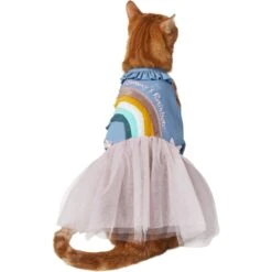 Frisco Rainbow Denim Dog & Cat Dress -Pet Supplies Discount Store 312144 PT2. AC SS1800 V1644524286