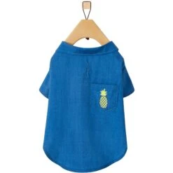 Frisco Chambray Pineapple Dog & Cat Shirt -Pet Supplies Discount Store 312192 PT4. AC SS1800 V1644527565