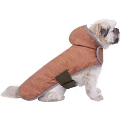 Frisco Lightweight Olive Reversible Packable Dog Raincoat -Pet Supplies Discount Store 315116 PT2. AC SS1800 V1646436123