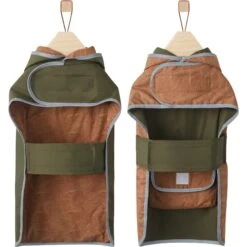 Frisco Lightweight Olive Reversible Packable Dog Raincoat -Pet Supplies Discount Store 315116 PT5. AC SS1800 V1646437977