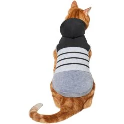 Frisco Gray Striped Dog & Cat Hoodie 11 Frisco Gray Striped Dog & Cat Hoodie -Pet Supplies Discount Store 317305 PT2. AC SS1800 V1646434346