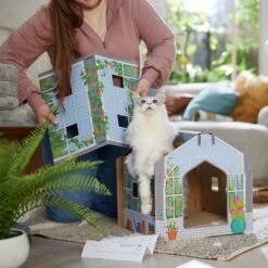 Frisco Greenhouse Cardboard Cat House -Pet Supplies Discount Store 317737 PT3. AC SS1800 V1688677249