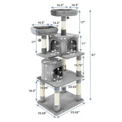 Frisco 61-in Faux Fur Cat Tree & Condo & Frisco 38-in Cat Tree With Condo, Top Perch & Toy 13 Frisco 61-in Faux Fur Cat Tree & Condo & Frisco 38-in Cat Tree With Condo, Top Perch & Toy -Pet Supplies Discount Store 318964 PT2. AC SS1800 V1630367789