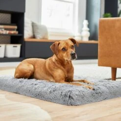 Frisco Eyelash Orthopedic Dog Crate Mat & Frisco Fold & Carry Single Door Collapsible Wire Dog Crate -Pet Supplies Discount Store 319010 PT4. AC SS1800 V1631628403