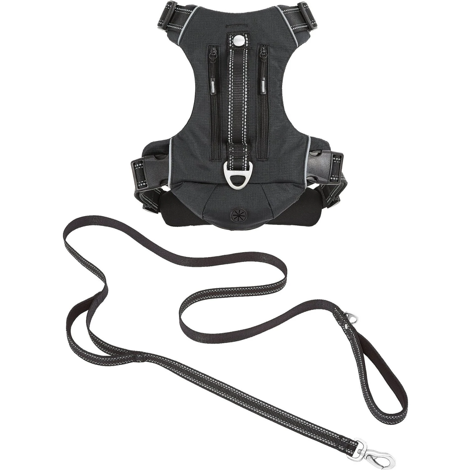 Frisco Outdoor Premium Ripstop Nylon Dog Harness With Pocket & Frisco Outdoor Nylon Reflective Comfort Padded Dog Leash 3 Frisco Outdoor Premium Ripstop Nylon Dog Harness With Pocket & Frisco Outdoor Nylon Reflective Comfort Padded Dog Leash