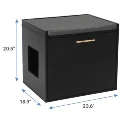 Frisco Drop Down Door Bench Cat Litter Box Cover -Pet Supplies Discount Store 322629 PT2. AC SS1800 V1653488860