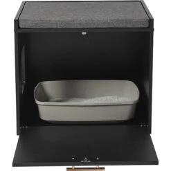 Frisco Drop Down Door Bench Cat Litter Box Cover -Pet Supplies Discount Store 322629 PT3. AC SS1800 V1653422222