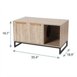 Frisco Walkway Entrance Two Door Bench Cat Litter Box Cover -Pet Supplies Discount Store 322631 PT2. AC SS1800 V1657656807