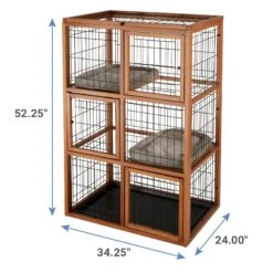 Frisco Collapsible Wood & Wire Cat Cage Playpen, 3 Level 9 Frisco Collapsible Wood & Wire Cat Cage Playpen, 3 Level -Pet Supplies Discount Store 323215 PT1. AC SS1800 V1645736502