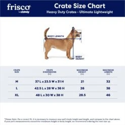 Frisco Ultimate Lightweight Heavy Duty Foldable & Stackable Steel Metal Single Door Dog Crate -Pet Supplies Discount Store 326416 PT2. AC SS1800 V1645739508