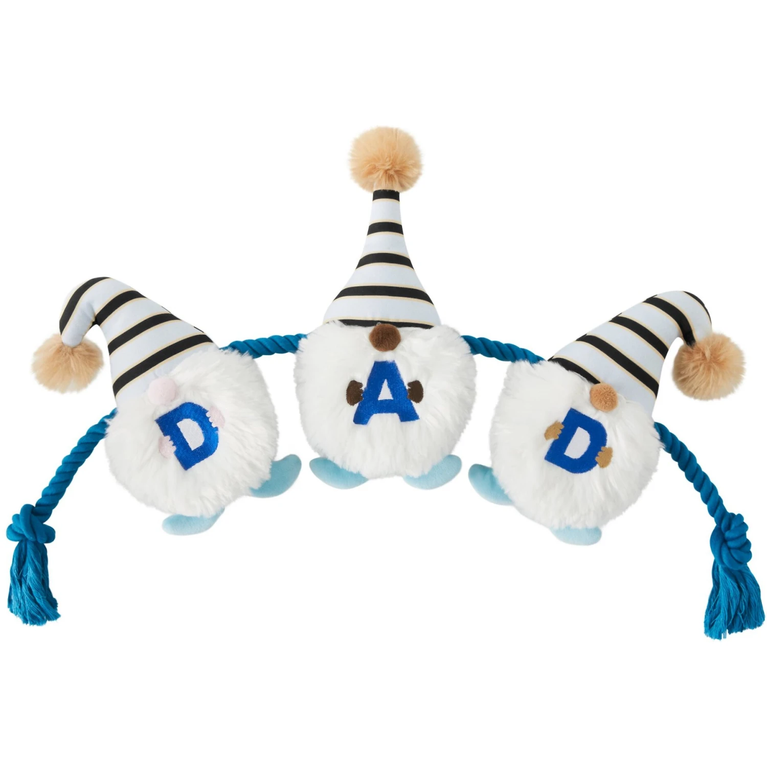 Frisco Dad Gnome Plush With Rope Dog Toy 3 Frisco Dad Gnome Plush With Rope Dog Toy