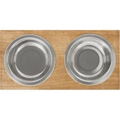 Frisco Premium Wood Elevated Stainless Steel Double Diner Dog & Cat Bowl 9 Frisco Premium Wood Elevated Stainless Steel Double Diner Dog & Cat Bowl -Pet Supplies Discount Store 331490 PT4. AC SS1800 V1657656892