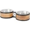 Frisco Premium Elevated Bone Design Stainless Steel Double Diner Dog & Cat Bowl -Pet Supplies Discount Store 331499 MAIN. AC SS1800 V1657656892