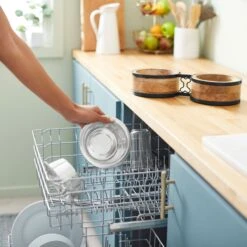 Frisco Premium Elevated Bone Design Stainless Steel Double Diner Dog & Cat Bowl -Pet Supplies Discount Store 331499 PT6. AC SS1800 V1657656892