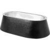 Frisco Long Eared Breed Stainless Steel Dog Bowl, Black, 2 Cup