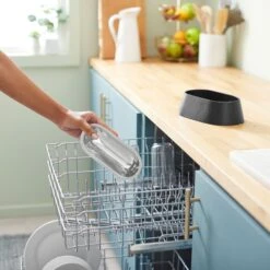 Frisco Long Eared Breed Stainless Steel Dog Bowl, Black, 2 Cup -Pet Supplies Discount Store 331530 PT6. AC SS1800 V1657656874