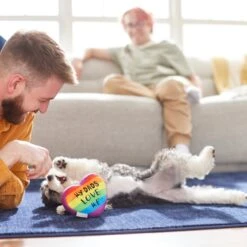 Frisco Pride My Dads Love Me Plush Squeaky Dog Toy -Pet Supplies Discount Store 331648 PT3. AC SS1800 V1647355984
