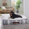 Frisco Farmhouse Rectangular Bolster Dog Bed W/ Removable Cover -Pet Supplies Discount Store 333868 MAIN. AC SS1800 V1658717800