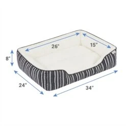 Frisco SW Stripe Rectangular Dog & Cat Cuddler -Pet Supplies Discount Store 333893 PT1. AC SS1800 V1661364033