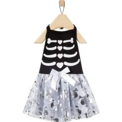 Frisco Silver Metallic Skull Dog & Cat Dress -Pet Supplies Discount Store 335154 PT4. AC SS1800 V1658343223